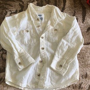 Old Navy light yellow Button Down Shirt